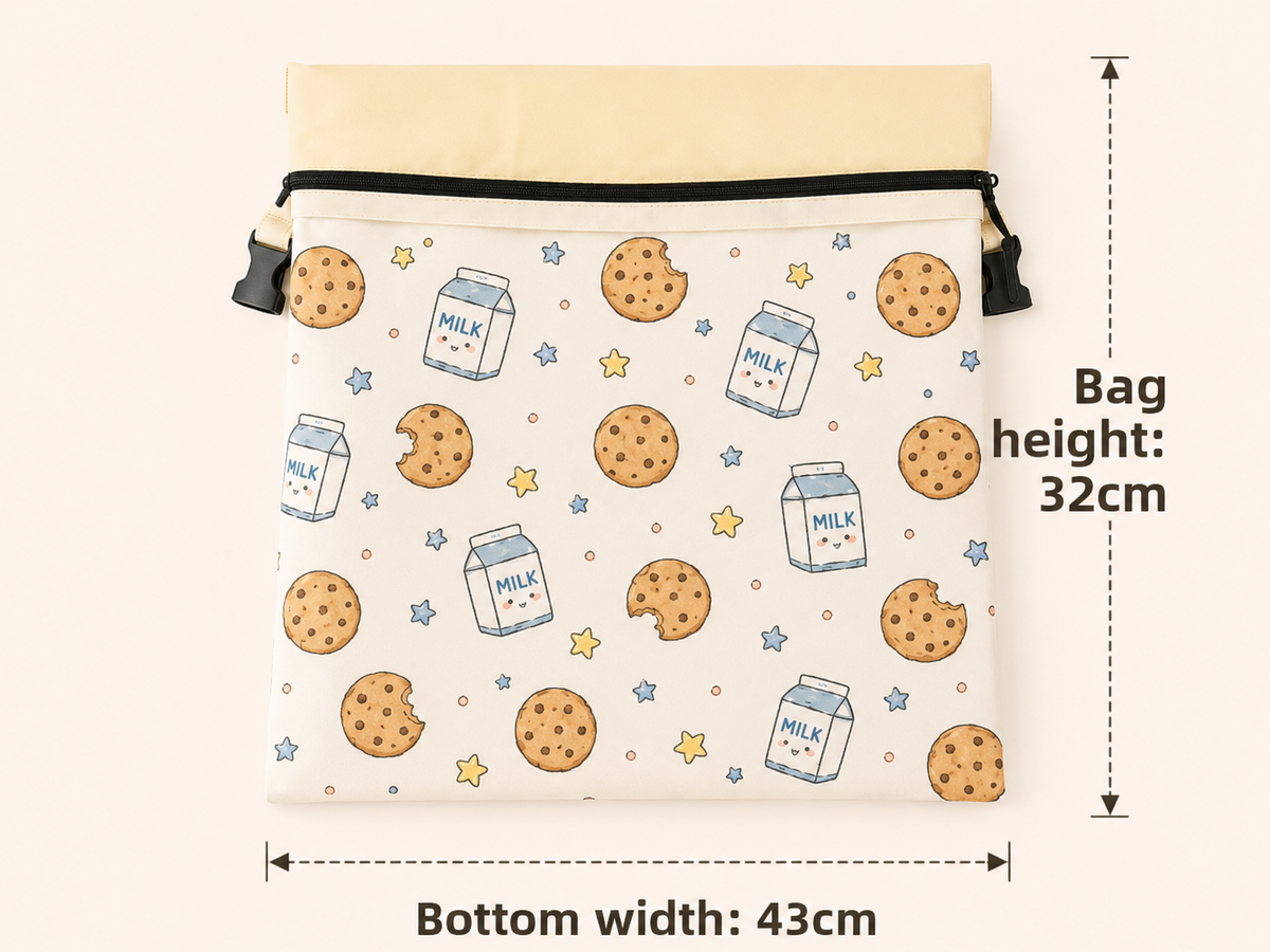 Linen Cotton Beeswax Bread Bags Removable Inner Bag Fruit Pattern Bread Storage Bag Lock Closure Beeswax Coated Bags for Baking