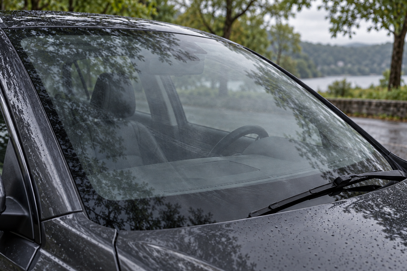 A clean-looking windshield can still have a film.